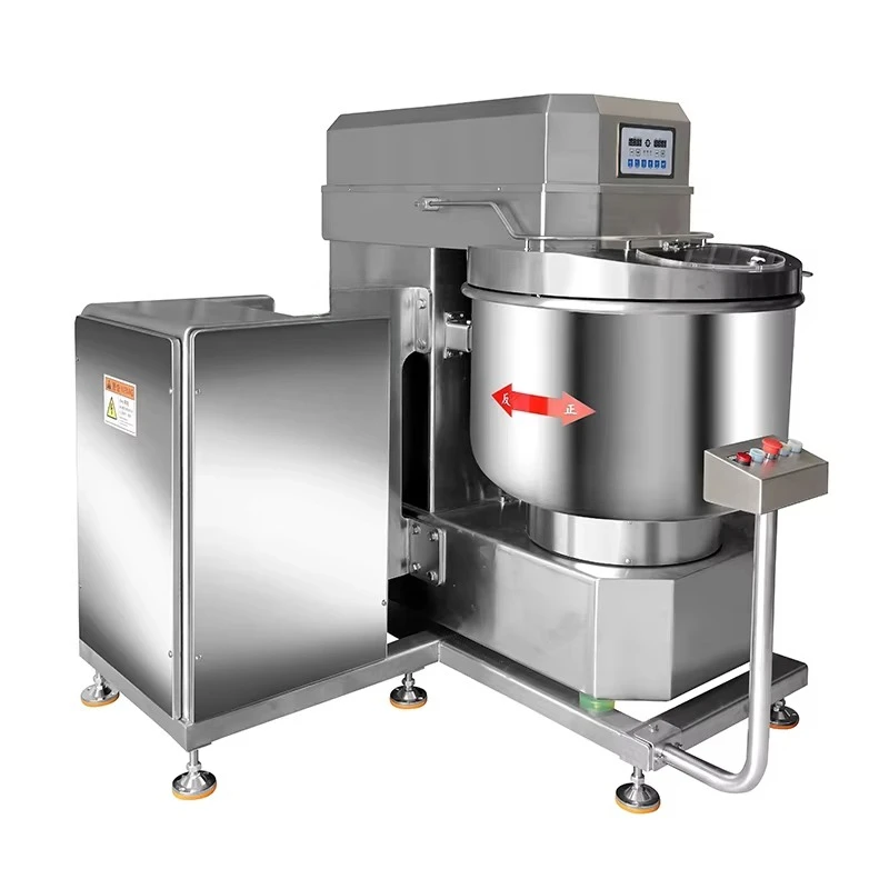 100kg 125kg Industrial Bread Spiral Dough Mixer Machine Bakery Equipment Flip Cylinder Flour Mixer Machine