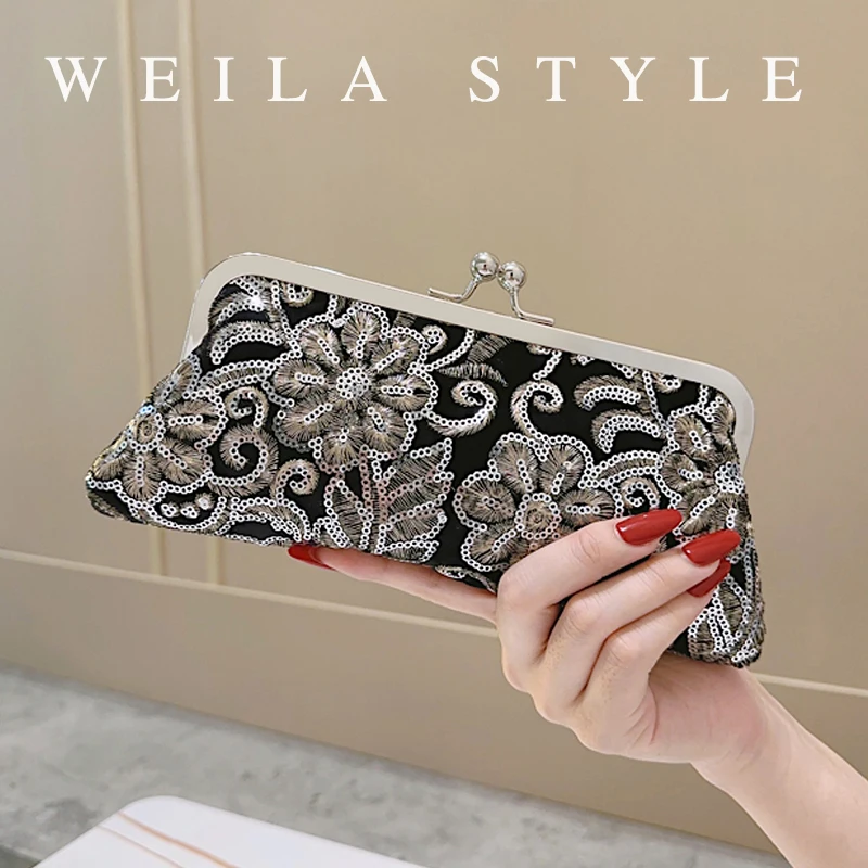 

Бархатная сумочка Qipao, свадебная винтажная вечерняя сумка, клатч для выпускного вечера, коктейльной вечеринки, кошелек с вышивкой на цепочке