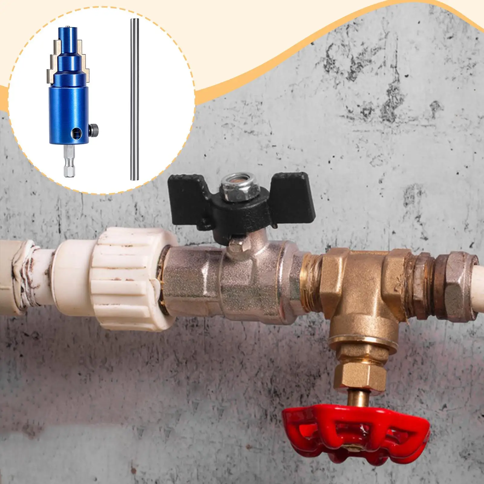 Estrattore per viti Uso conveniente Estrattore per bulloni leggero compatto pratico portatile resistente per rubinetto con viti spelate