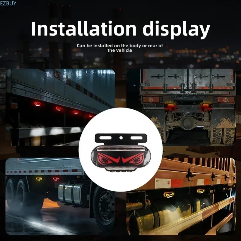Truck side light 24v eye side light angel devil eye waterproof LED super bright area turning waist side light - view 3
