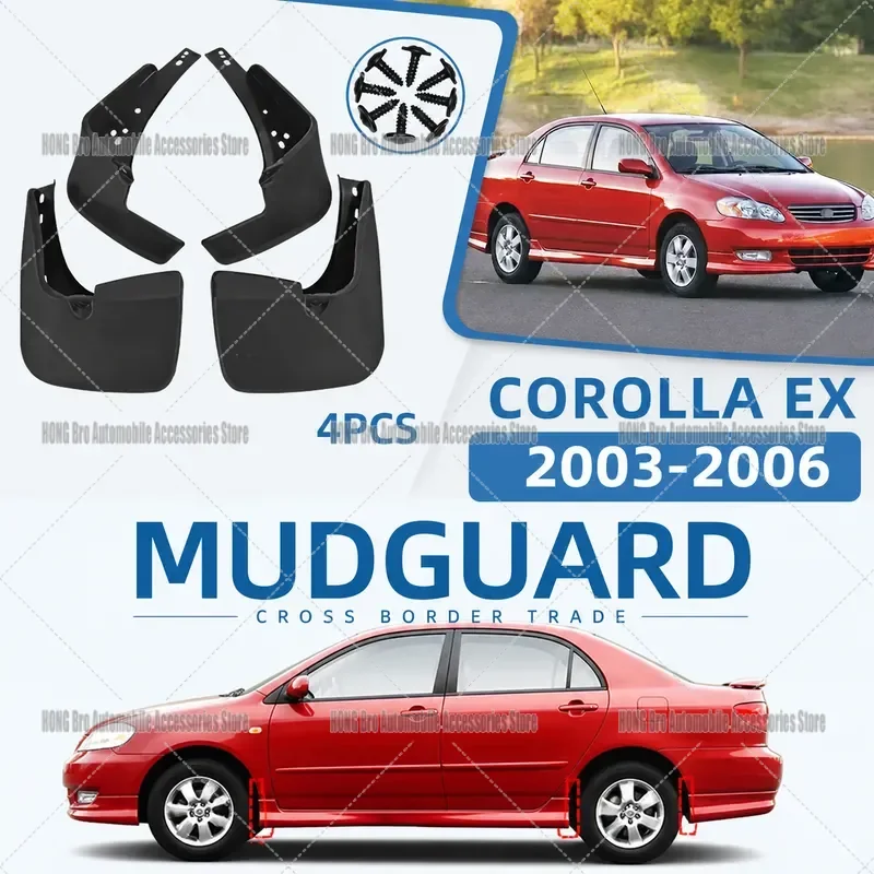 For Toyota Corolla EX 2003-2006 Front Fender Liner Splash Guard Mud Flap Shield Auto Body Replacement Parts Accessories