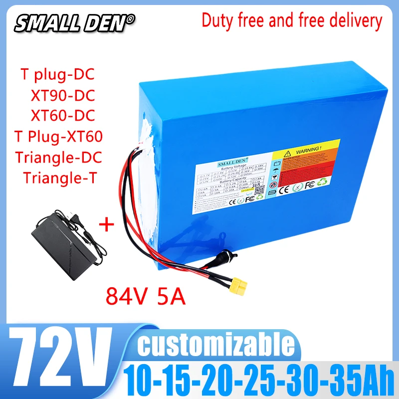 72V 40AH 35AH 30AH 25AH 20AH 15Ah new original 20s6p-10p lithium-ion polymer battery pack suitable for motorcycle