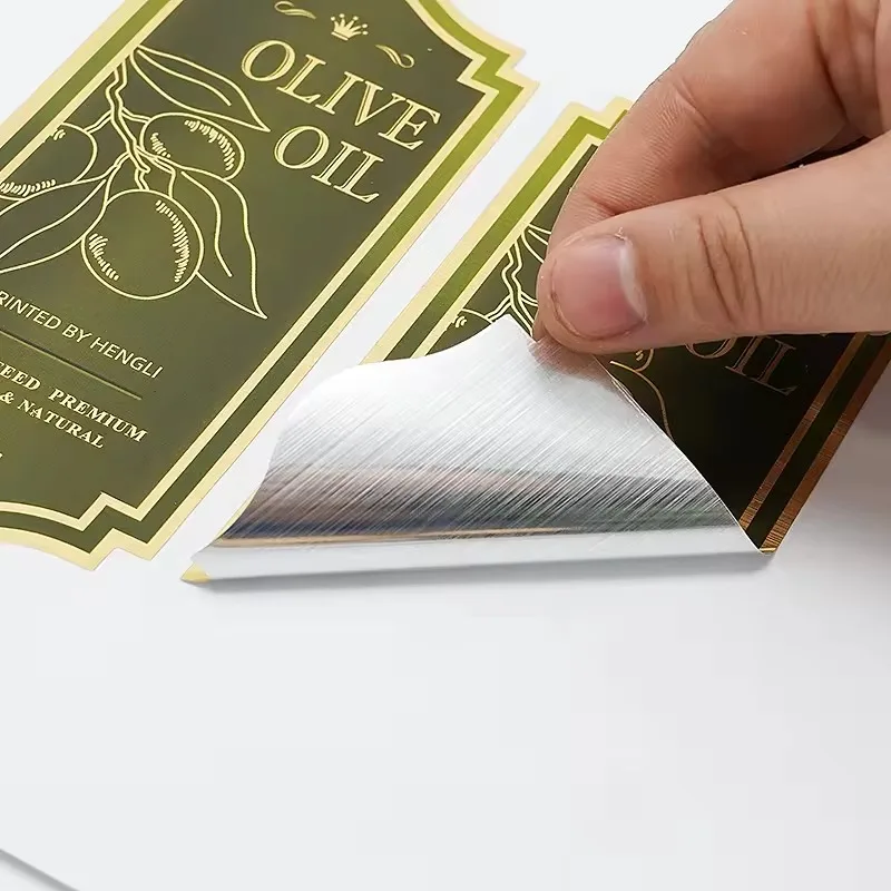 Custom Wine Bottle Labels | Vinyl PVC Kraft & Gold Foil Stickers for Red Wine & Beer view 4