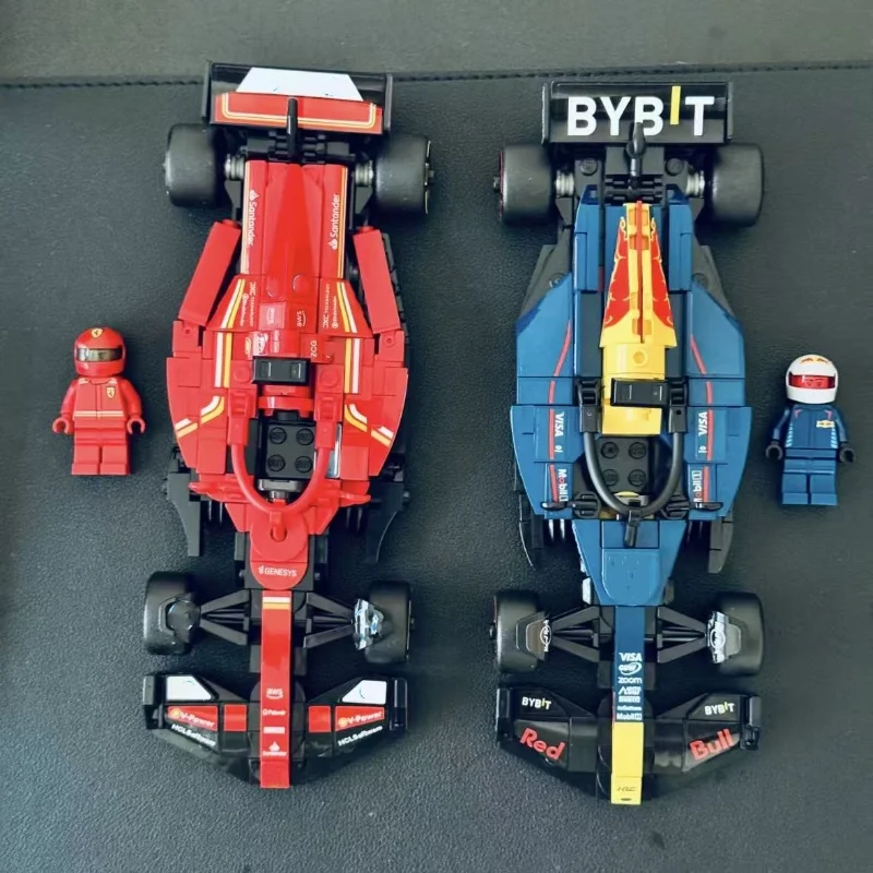 صالح 77242 77243 سرعة SF-24 RB20 F1 اللبنات نموذج الطوب سوبر سباق السيارات لعب عيد الميلاد هدايا عيد الميلاد ديكور المنزل