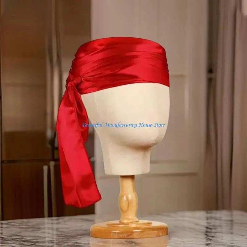 E56A Pirate Dress Up Costume avec foulard Collier ceinture coiffure Pirate Clip Clip sur des boucles d'oreilles pour Men