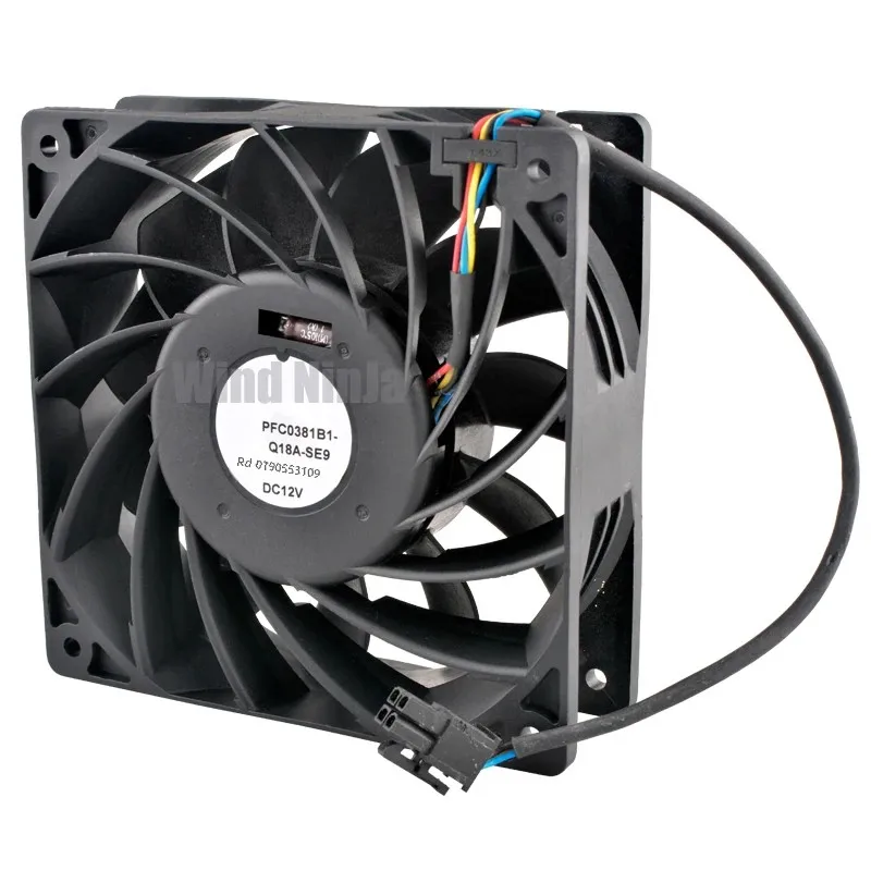 12cm 120mm Cooling Fan PFC0381B1-Q18A-SE9 RD0190553109 120x120x38mm DC12V for Server Chassis Power Supply