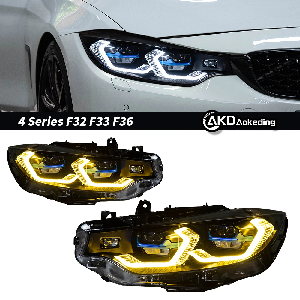 

Фары для BMW 4 серии F32 F36, светодиодные фары 2013-2019, фары M4, стайлинг для авто, DRL, сигнальные линзы, аксессуары для авто.
