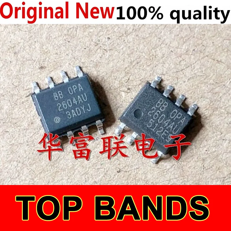 OPA2604AU SOP-8 IC 칩셋, 정품 IC 칩셋, 10 개, 신제품