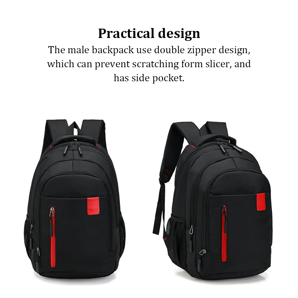 Mochila escolar de tela Oxford impermeable para hombre, bolso de almacenamiento para deportes de playa