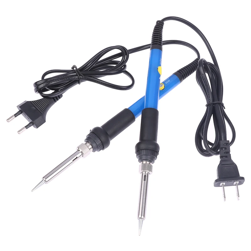 Adjustable Temperature Electric Soldering Iron V V 60W 80W Welding Solder Heating Nib Repair Tool 60W electric branding pen