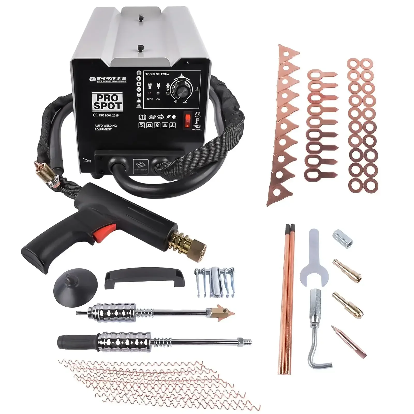 

AP03 Съемник вмятин Сварочный аппарат 3000 Вт Набор для ремонта вмятин 3800A Pro Точечный сварочный аппарат Съемник вмятин с 17 типами аксессуаров