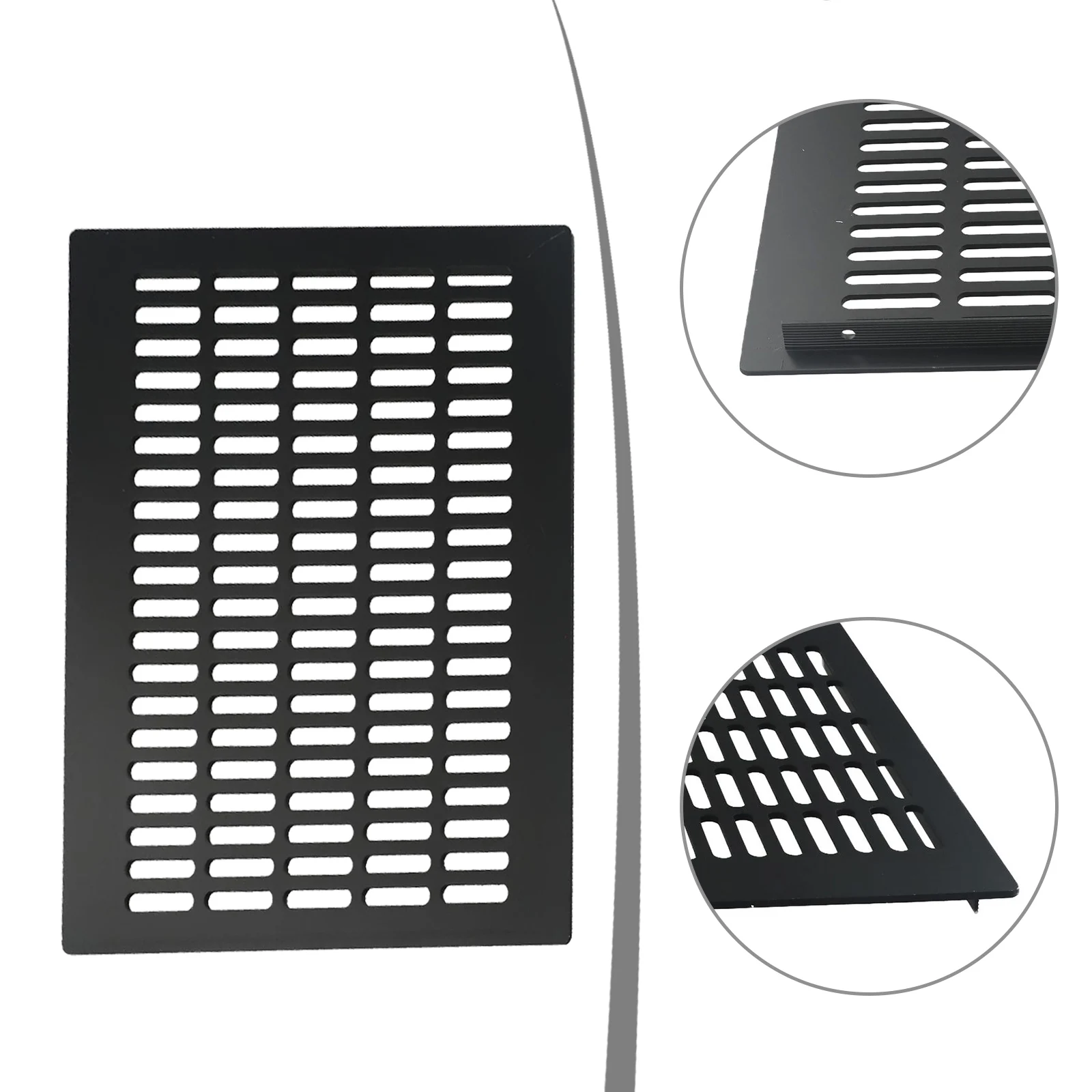 300/400mm Wide Aluminum Alloy Air Vent Perforated  Sheet Web Plate  Ventilation Grille  Vents For Cabinets Wardrobes