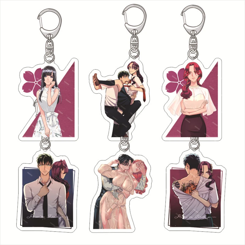 Anime Somei Yoshino Yakuza Fiancé: Raise Wa Tanin Ga Ii  Action Acrylic Key Chain Backpack Pendant Toys Gifts for Fans