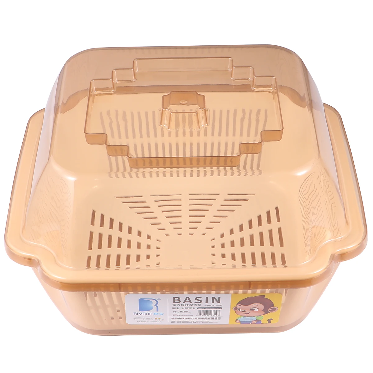 

Dish Drying Rack Kitchen Tableware Storage Box Water Draining Shelf Large Capacity Eco PP Material Transparent Cover