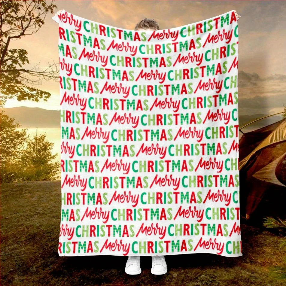Christmas Celebration Joy Blanket Cozy Flannel Throw for Holiday Cheer AllSeason Comfort Festive Tradition Gift
