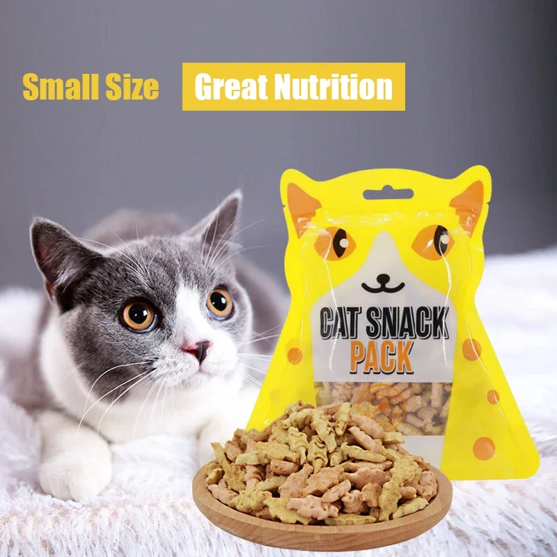 80g Cat Biscuits Salmon Chicken Tuna Multiplicity Nutrition Health Easy To Eat Digest Crispy Catnip Fish Biscuits Pet Snacks