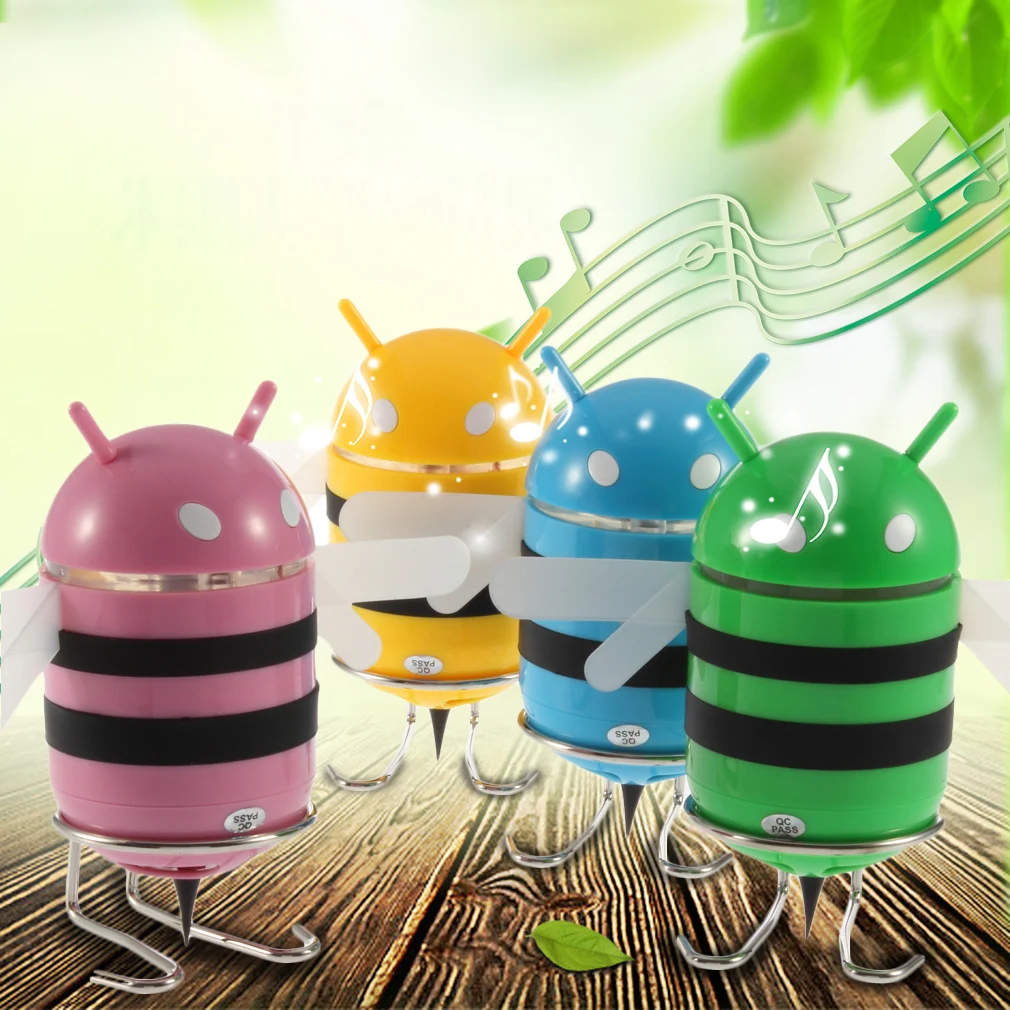 Cute Mini Bee Speaker For 3.5mm Audio For Apple PC TF Card USB FM Radio Professional fashion Beautiful