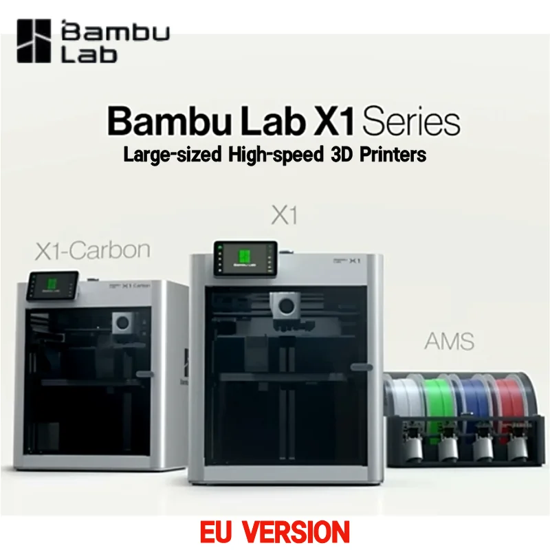 3D-принтер Bambu Lab Impresora, версия европейского стандарта, комбинированное моделирование Bambulab X1C и X1C, удаленный мониторинг, многоцветный материал 3D-принтер Bambu Lab Impresora, версия европейского стандарта, комбинированное моделирование Bambulab X1C и X1C, удаленный мониторинг, многоцветный материал