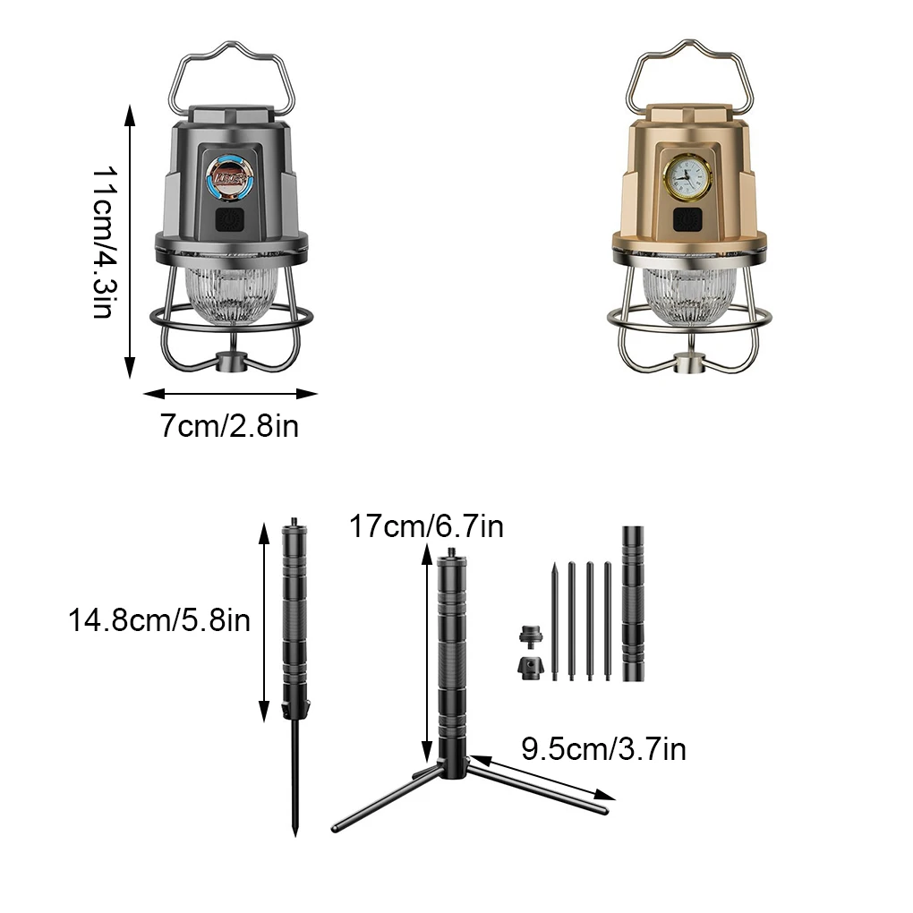 Luz LED Solar impermeable para exteriores, luces de Camping portátiles, lámpara de noche Vintage recargable para jardín con modos de iluminación ajustables