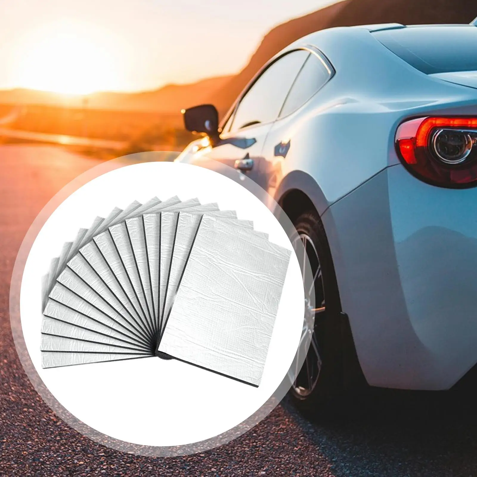 Soundproofing Car Sound Deadening Mat Aluminum Foil Backing Easy Installation Noise Dampener for SUV Truck