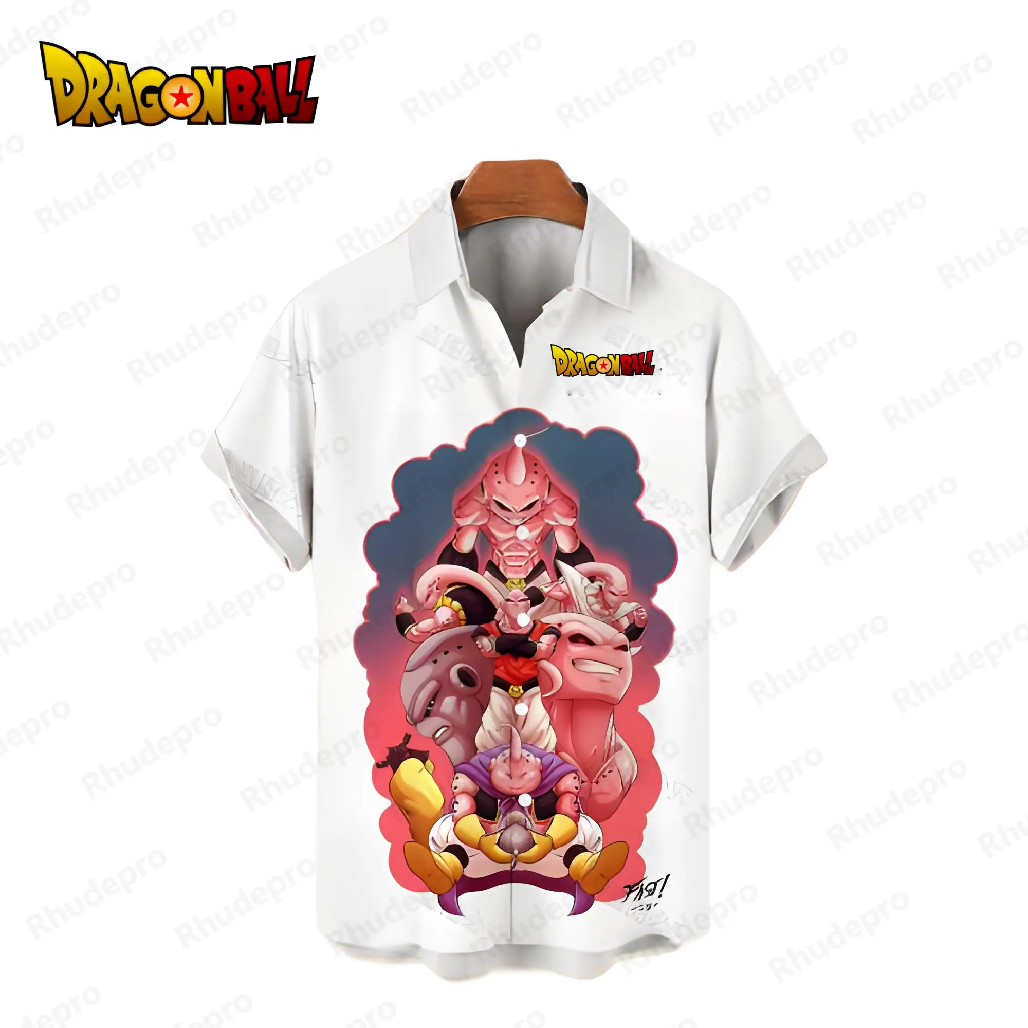 Dragon Ball Z Vegeta Men\'s Shirts Oversized Beach Style 2024 Goku Hawaiian Shirt Cool Fashion Harajuku Aesthetic Clothing