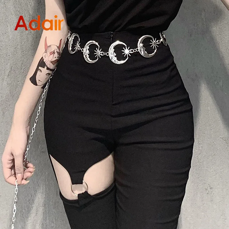 

Fashion Alloy Chain Belt For Women High Quality Waistband Gold Silver Color Metal Dress Lady Luxury Designer Brand Belt DT016