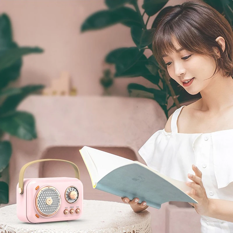 RISE-Family Outdoor Children's Karaoke Bluetooth Speaker Wireless Microphone Portable Card Subwoofer High Volume