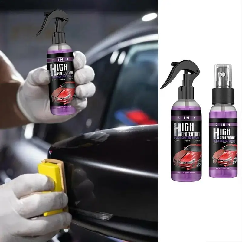 

3 In 1 Quick Coating Spray High Protection Shine Armorr Ceramic Car Wash Shield Coating Cleaning Nano Polishing Paint Wax Spray