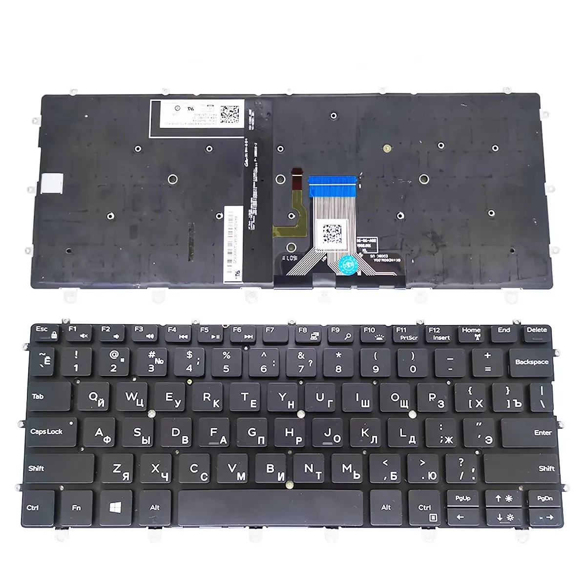 Keyboard for Dell XPS 13 9365 2-in-1 P71G  With Backlit Russian RU Layout