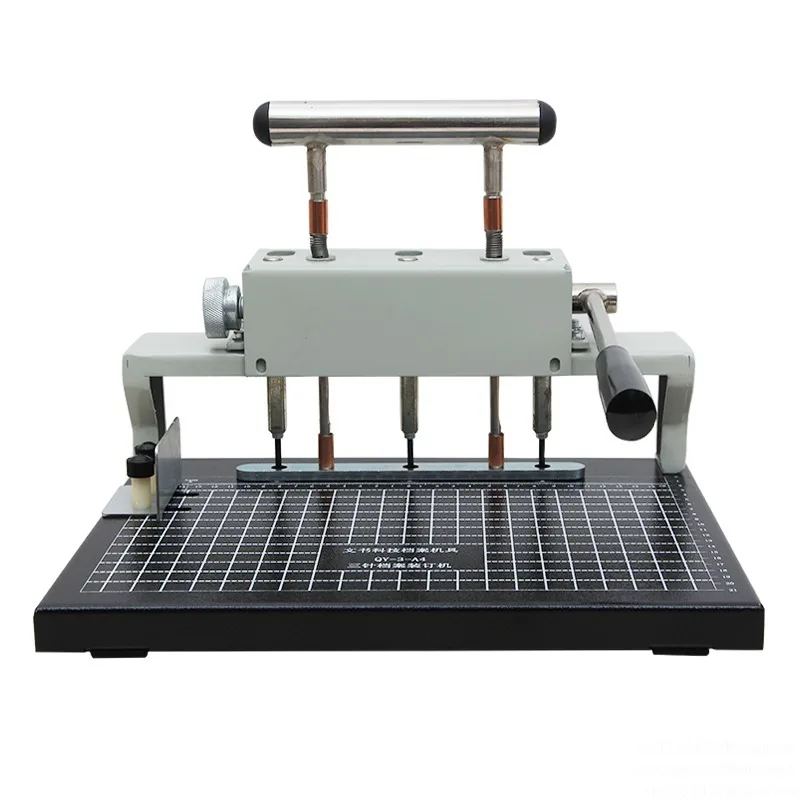 3-Hole Punch Binding Machine Heavy Duty Paper Drill for Accounting Real Estate Files Book Cover Document Binding