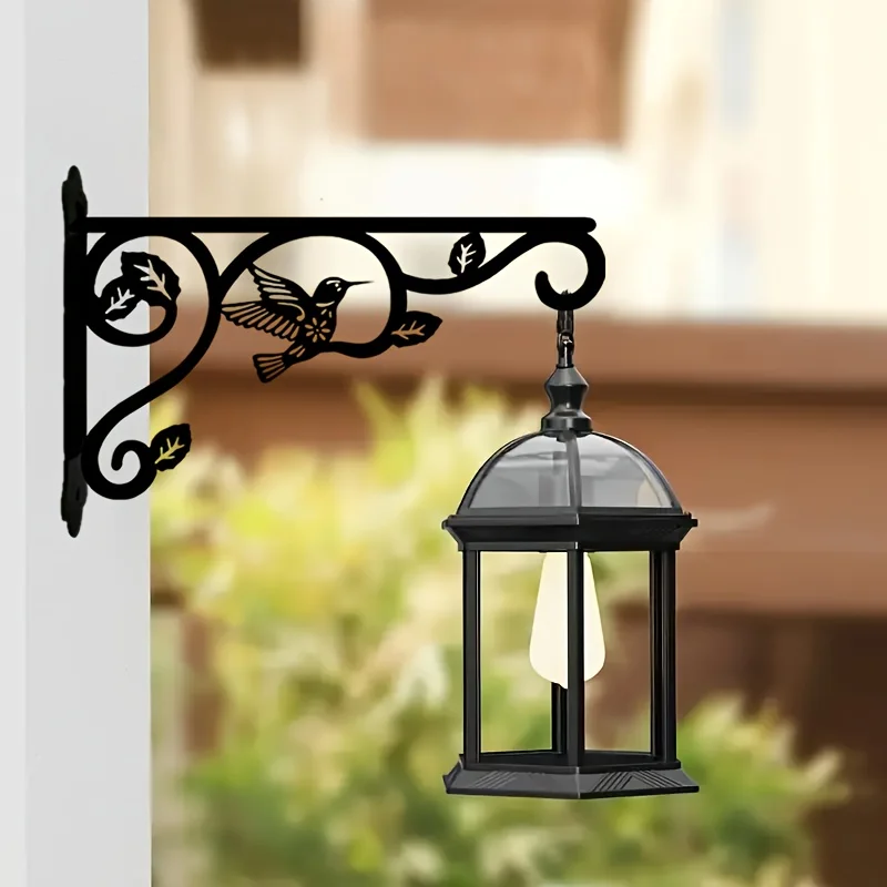 2/1 Piece Metal Vine Bird Outdoor Hanger, Featuring Exquisite Leaf Vine and Bird Design, Multifunctional Wall Hook, Suitable for Bird Feeders, Lanterns, Wind Chimes, Etc. - Rust-Proof, Weather-Resistant, Easy to Install - Perfect Choice for Indoor and Outdoor Decoration, Halloween, Christmas Gifts