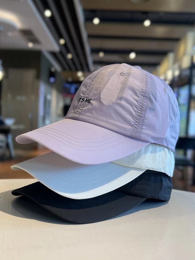 

letter quick-drying breathable baseball cap men's and women's outdoor cap deep top big head circumference sun protection cap