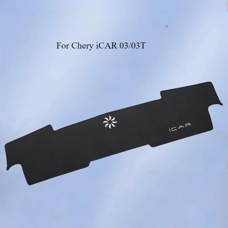 

For Chery iCAR 03/03T Suede Dashboard Anti-Glare Mat | Non-Slip Sunshade Cover | Custom Fit Interior Accessories