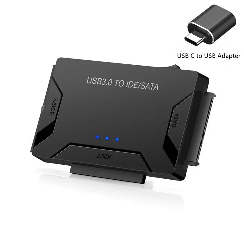

USB 3.0 to SATA/IDE Adapter IDE Hard Drive Adapter for Universal 2.5"/3.5" Inch IDE and SATA External HDD/SSD Support 6TB