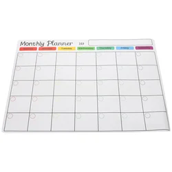 Magnetischer Wochen- und Monatsplaner im A3-Format, magnetischer Whiteboard-Kühlschrankmagnet, flexibles Kühlschrankbulletin für die tägliche Nachrichtenzeichnung