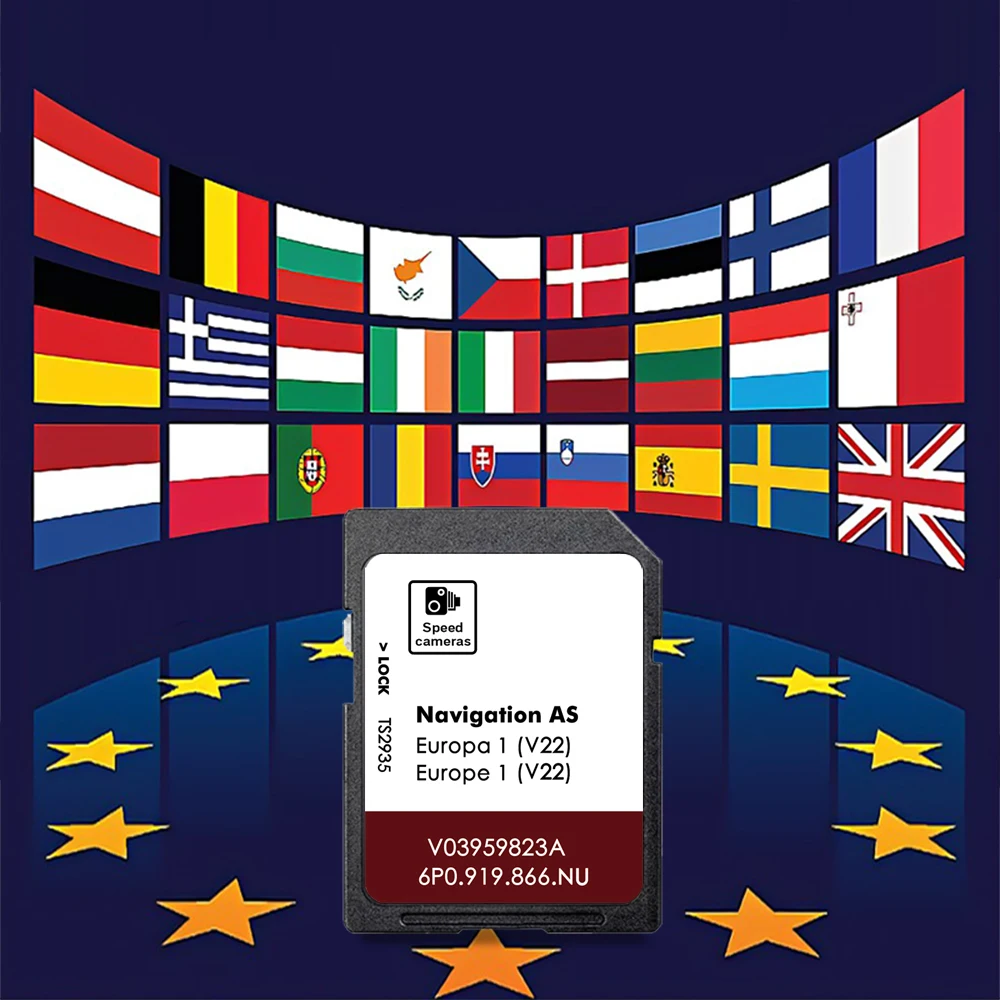 

SD Card Update for Seat Navigation AS Europa 1 Version 22 for Seat Navi System 6P0919866NU MIB2 Version 2025