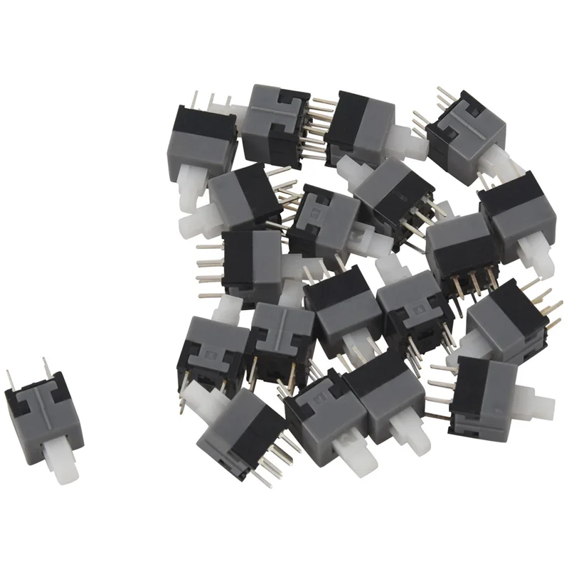 ABAH-6 Pin DPDT Latching Tact Tactile Push Button Pushbutton Switch 80 Pcs