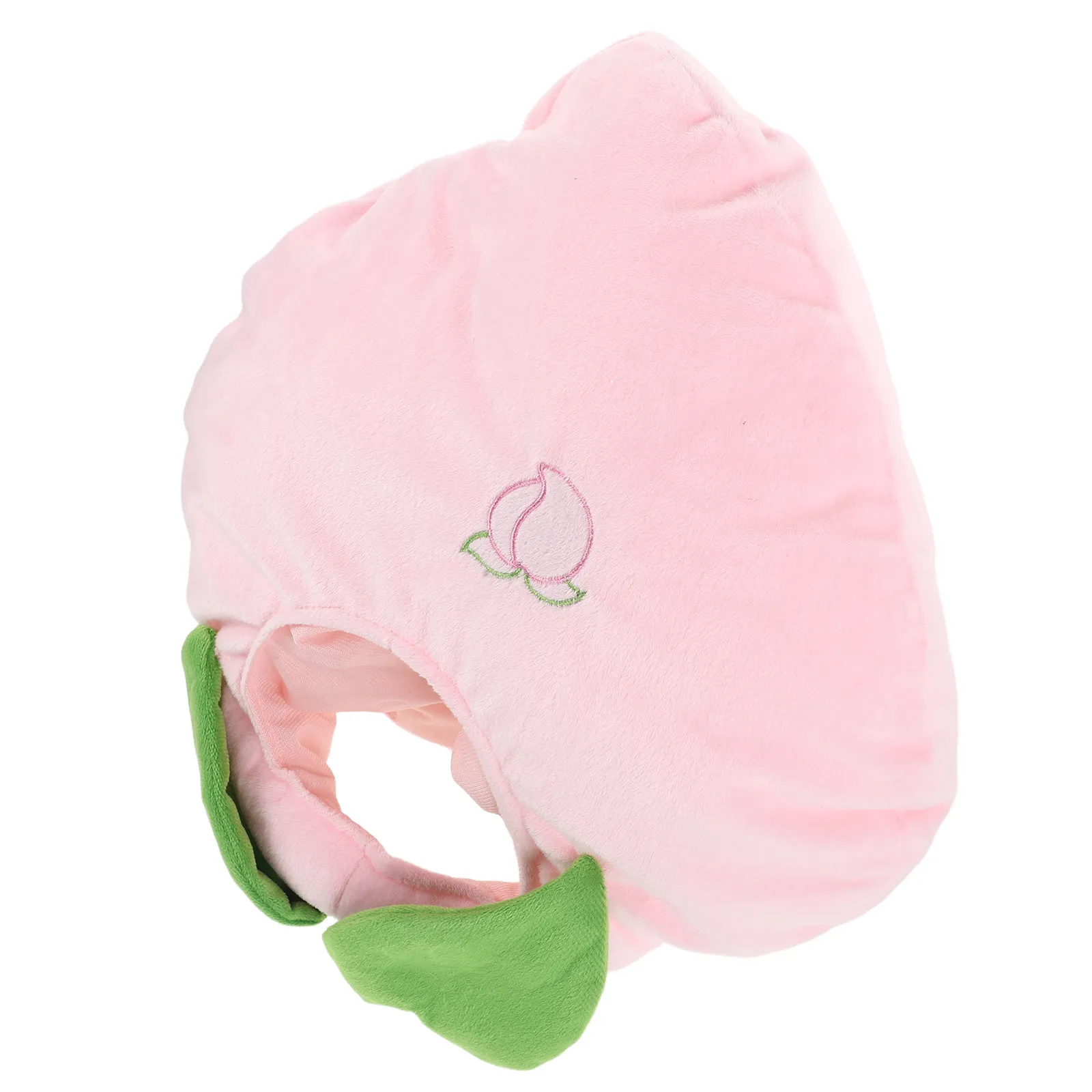 Peach Headwear Cartoon Fruit Hat Soft Kawaii Cute Costume Hat Funny Novelty Headband Party Cosplay Photography Prop Fruit Dress