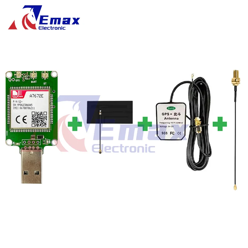 

SIMcom A7672E LTE CAT1 Dongle A7672E-FASE 1 шт. с GPS