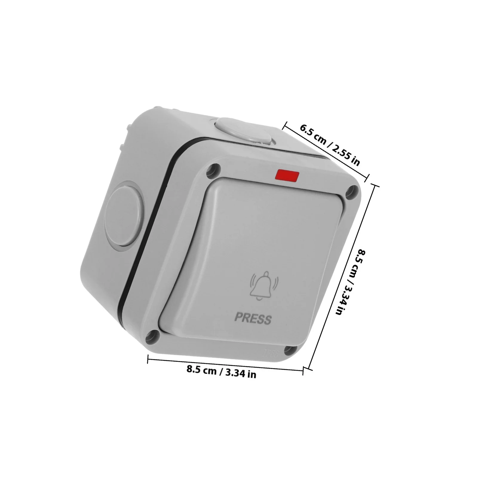 Waterproof Button Switch Outdoor Push Button Start for Garage Door Wall Mounted Gate Opener Release Momentary Contact Control