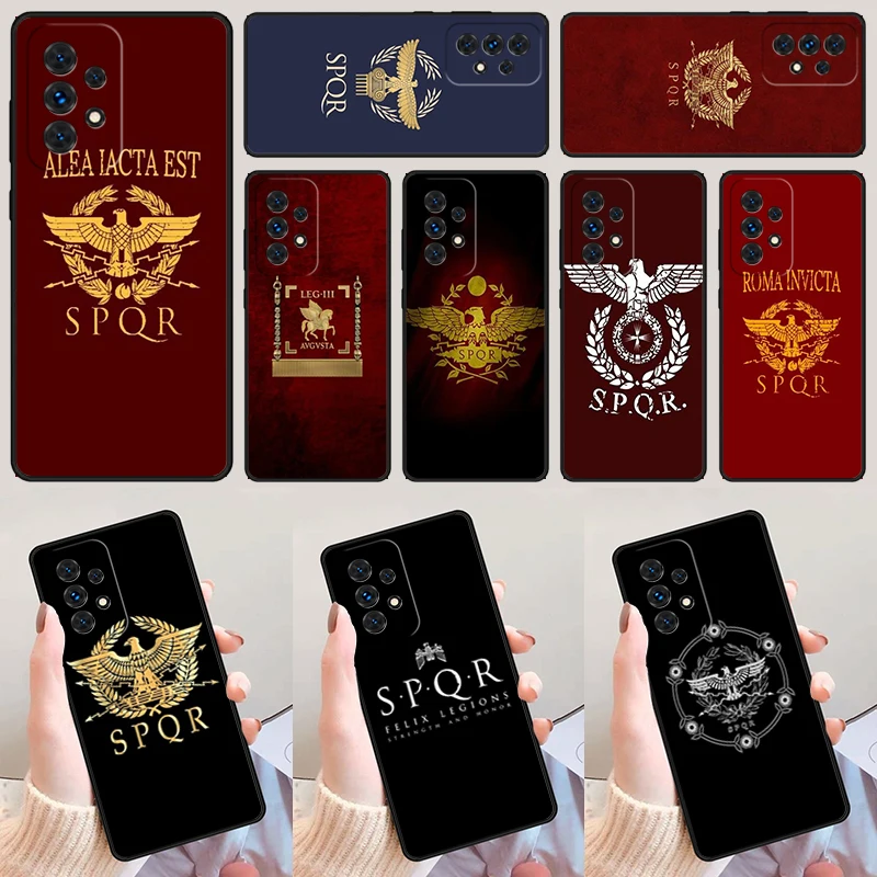 

SPQR Roman Imperial Legion For Samsung A52 A72 A73 A20e A21S A50 A70 A11 A12 A42 A31 A40 A51 A71 A32 A80 A91 Phone Case Cover