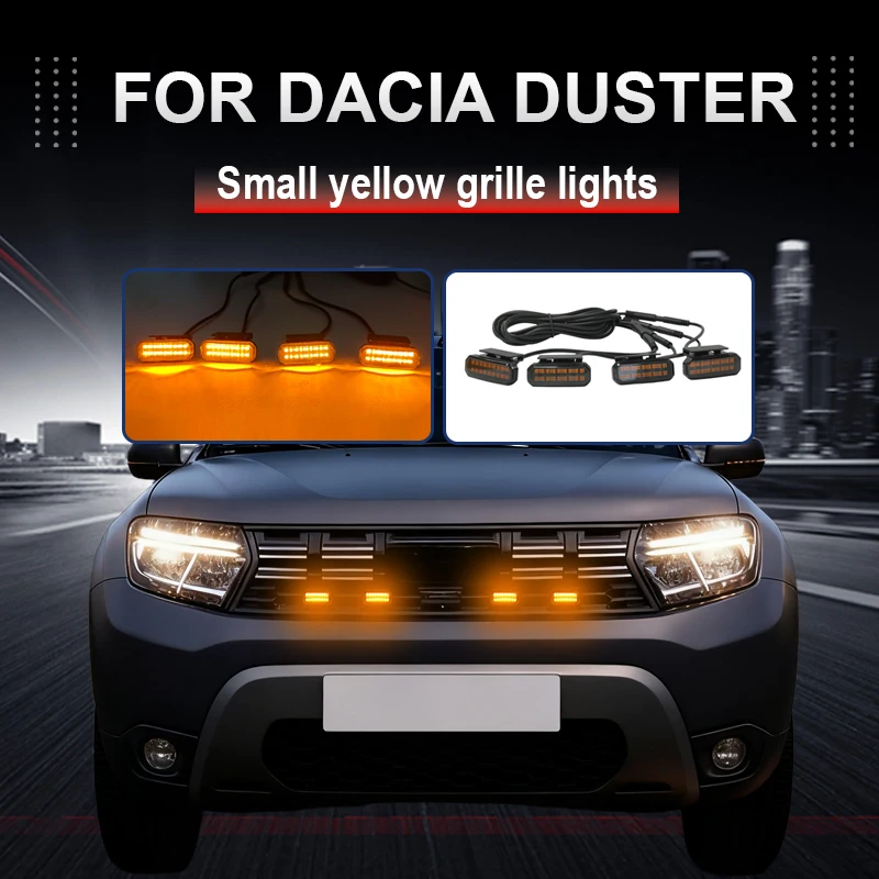 

LED Front Grille Light FOR DACIA DUSTER Car Daytime Running Light Wheel Eyebrow Lamp For Pickup Offroad 12V