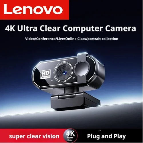 Imagen 2 del producto Lenovo Q27 4K Webcam 2K Autofocus Streaming Web Cam 1080P cámara de vídeo Full HD con micrófono para el hogar-oficina nuevo para PC portátil