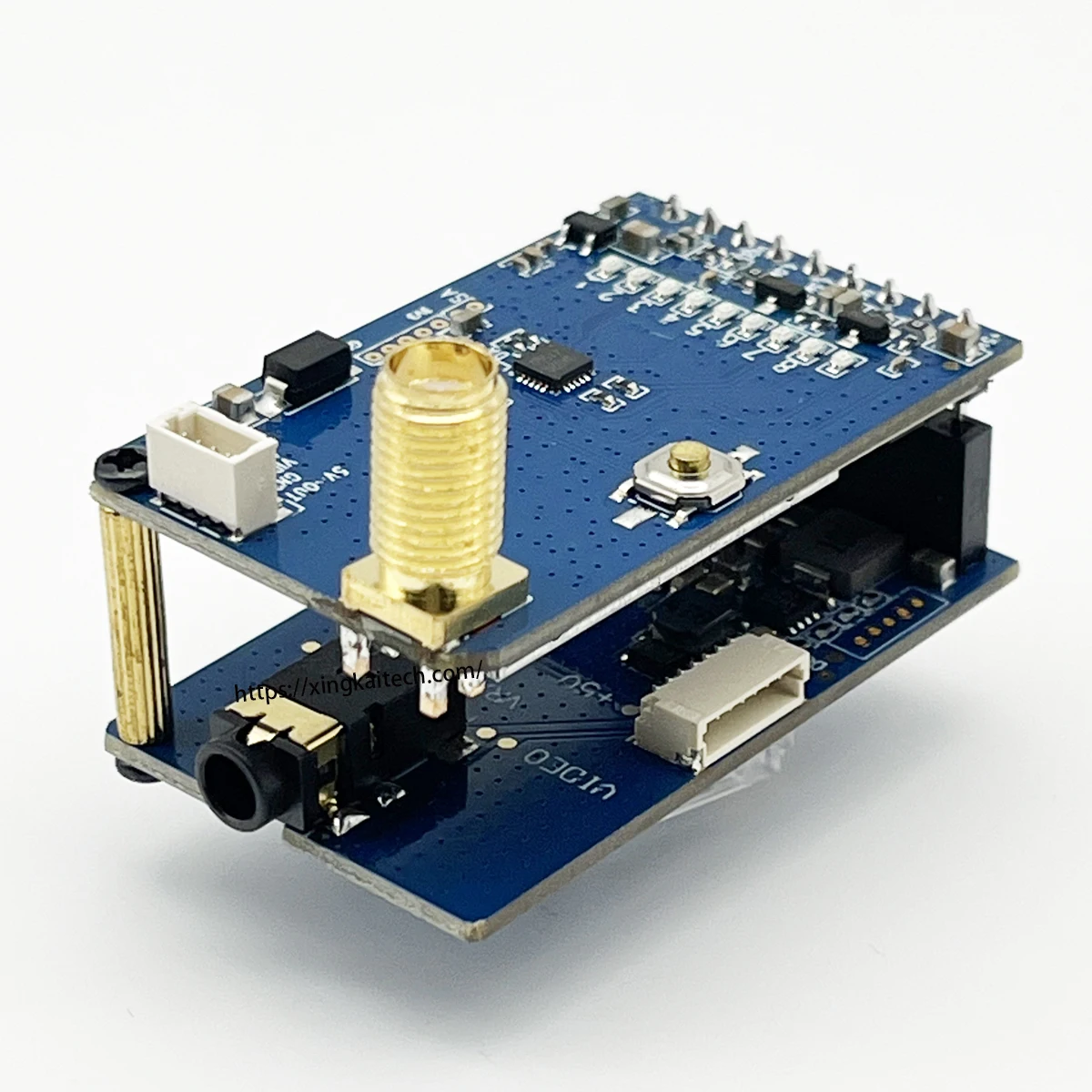 ตัวรับสัญญาณแว่นตา Skyzone 1.2G 1.3GHz VRX 1W 1080-1360MHz โมดูลรับสัญญาณวิดีโอ VTX สำหรับโดรน Fatshark FPV DJI V1 V2