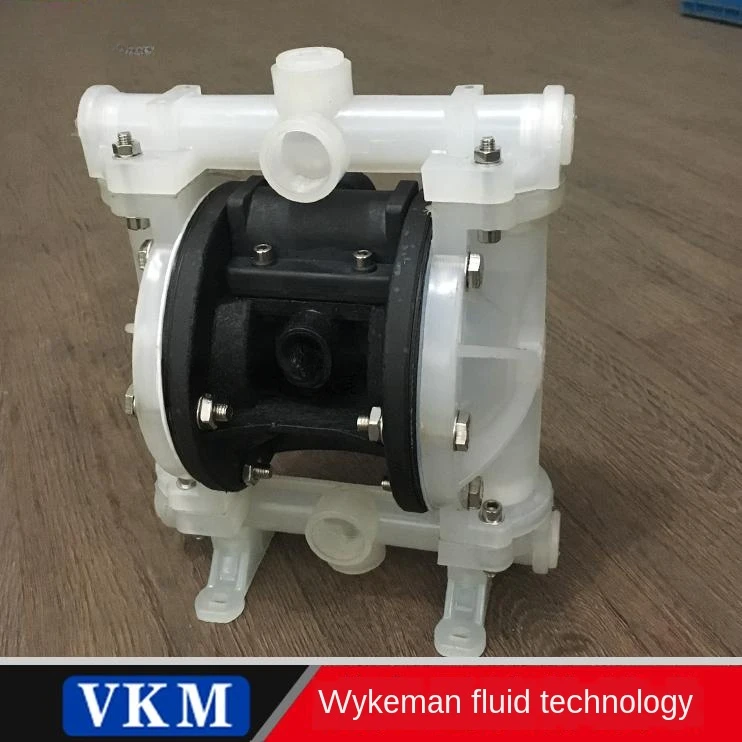 VKM  pneumatic diaphragm pump 4 points caliber QBY-15 plastic PTFE acid and alkali imported plastic