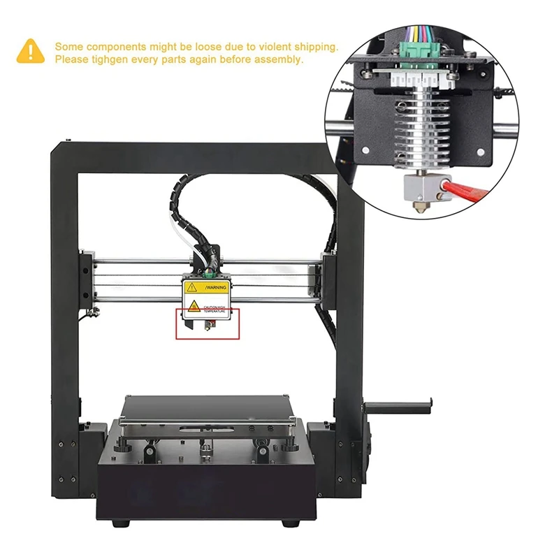 For Anycubic I3 Mega Hotend 12V With 2PCS Hardened Steel 0.4Mm For E3D V6 Nozzles For Extruder 3D Print Hotend