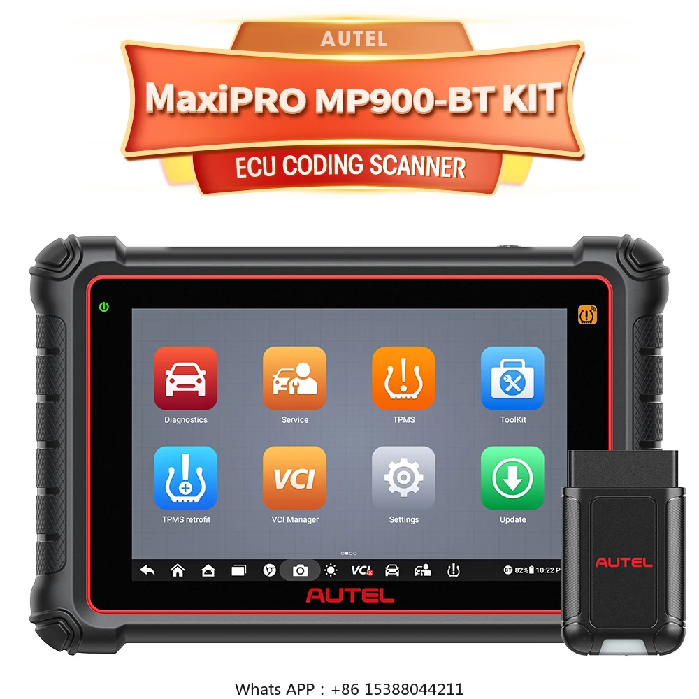 Original Autel MaxiPRO MP900-BT KIT Automotive Diagnostic Tool Car Code Reader Diagnostic Tool Bidirectional Scan For All Cars