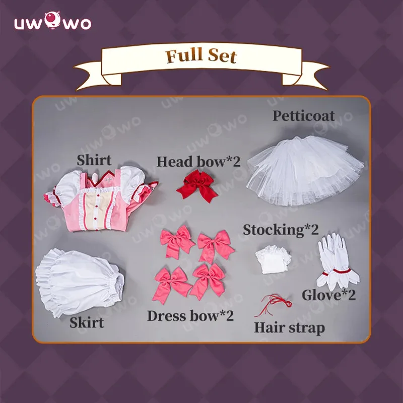 UWOWO Kanamee Madokaa أزياء تنكرية S-4XL أزياء تنكرية للنساء