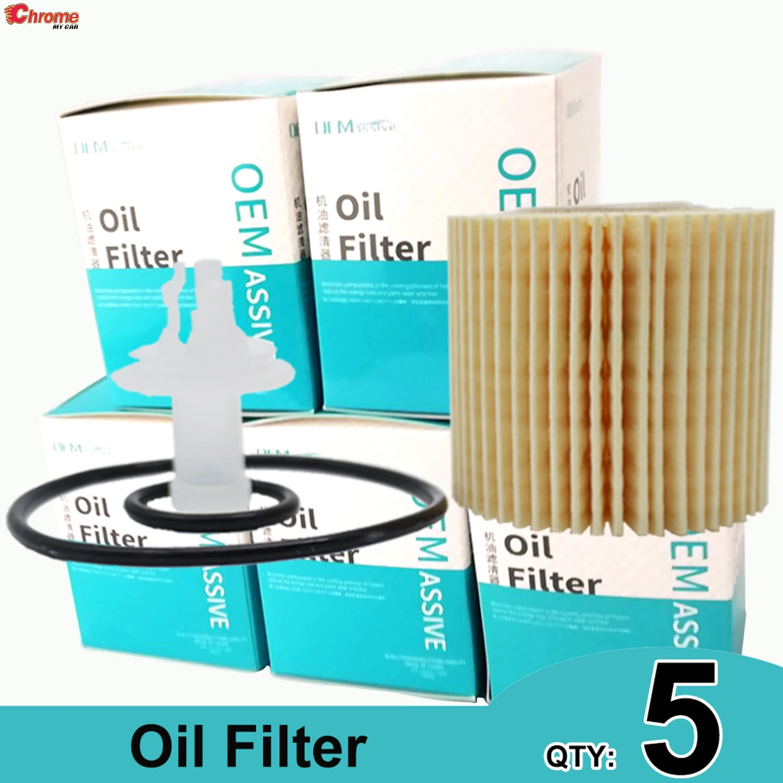 

5X сменные аксессуары для масляного фильтра двигателя для Toyota Corolla Prius RAV4 C-HR Scion xD Lexus CT200h NX200 04152-YZZA6