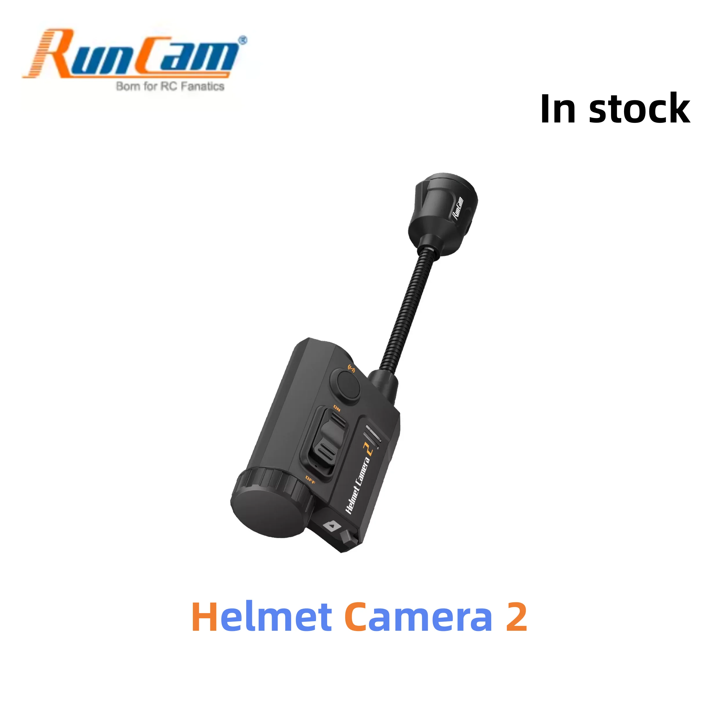 RunCam Helmet Camera2 Flashback Recording Waterproof Ultra-long battery life Supported App Preview Video Action Camera - image 1 of 5